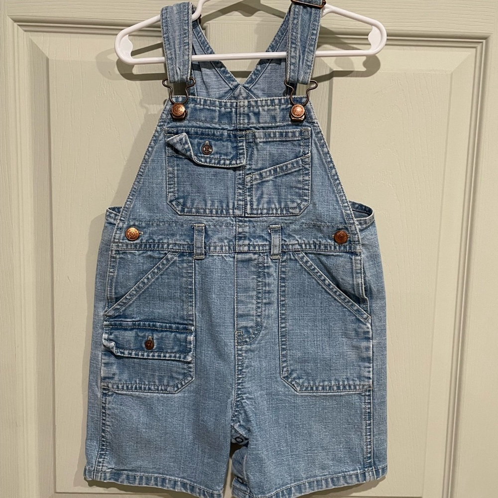 GAP Blue Denim Overalls Classic Style 2001
